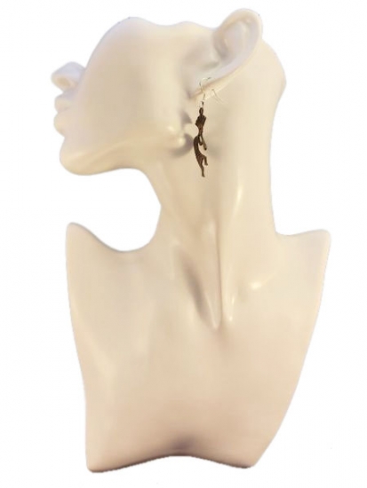 Preview: Männchen Ohrringe Vintage Optik Stamm Afrika